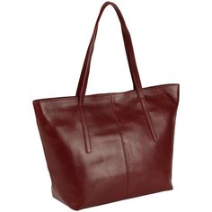 Сумка тоут BUFALO, фактура гладкая, вишневый