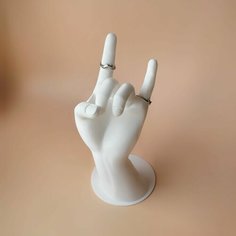 Подставка для колец 11.3х18.7 см, , белый Нет бренда