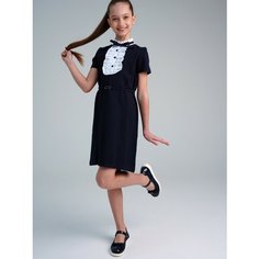 Школьное платье playToday, размер 122, синий