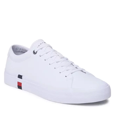Кроссовки Tommy Jeans CORPORATE LEATHER DE, размер 46 EU, white