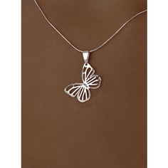 Подвеска Ювелир Карат, серебро, 925 проба, родирование, серебристый