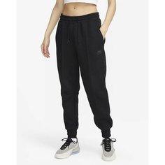 Брюки спортивные NIKE W Nsw Tch Flc Mr Jggr, размер L, чёрный