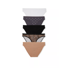 Трусы Victorias Secret, комплект из 5 шт., размер M, бежевый