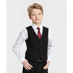 Школьный жилет Button Blue, размер 122, черный