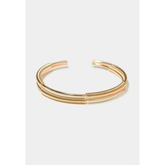 Жесткий браслет Freeform Jewellery, золотистый