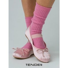 Носки TENDEN, комплект, 2 пары, размер one size, серый/розовый