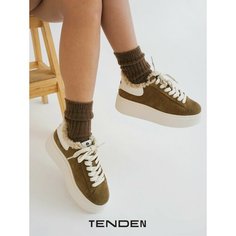 Носки TENDEN, комплект, 2 пары, размер one size, коричневый
