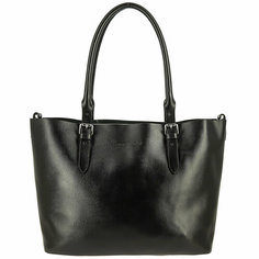 Сумка шоппер Versado, 2 шт, фактура зернистая, чёрный