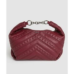 Сумка хобо Pepe Jeans, фактура стеганая, burgundy red
