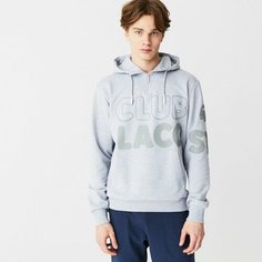Худи LACOSTE Regular fit, размер T4, , серый