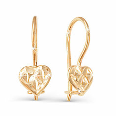 Серьги Яхонт, золото, 585 проба