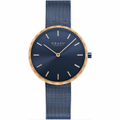 Наручные часы OBAKU, синий/золотой
