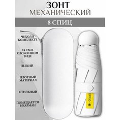 Мини-зонт Дождя.NET, белый