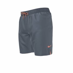 Шорты для плавания NIKE, размер S, серый/оранжевый