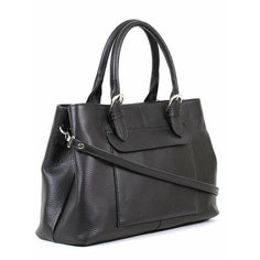 Сумка тоут Медведково, фактура зернистая, черный