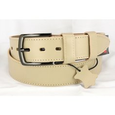 Ремень PREMIUM BELT, размер 125, бежевый
