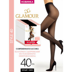 Колготки Glamour Style, 40 den, 10 шт., размер 2, nero