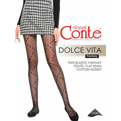 Колготки Conte elegant DOLCE VITA, 20 den, размер 2/S, nero (черный)