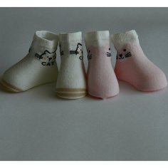 Носки Belino новорожденные, 2 пары, размер 0-6 месяцев, , Желтый