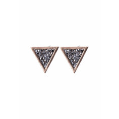 Серьги OTOKODESIGN, гематит, бронзовый