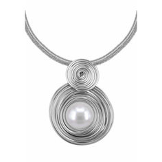 Колье OTOKODESIGN, акрил, серебристый