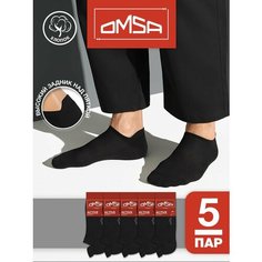 Носки Omsa, комплект, 5 пар, размер 36-38 (23-25), nero