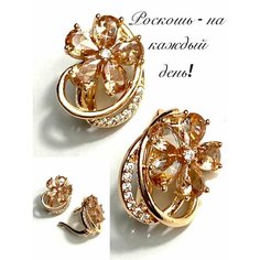 Серьги Florento, кристалл, хрусталь