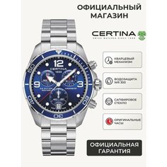 Наручные часы Certina DS Action, синий/серебристый