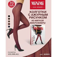 Колготки MiNiMi Viva Venice, 70 den, размер 3, bordo