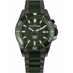 Наручные часы JACQUES LEMANS Hybromatic, зеленый