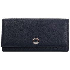 Портмоне Petek 1855, фактура зернистая, темно-синий; зернистый; глянец