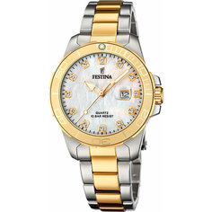Наручные часы FESTINA, серебристый/золотистый