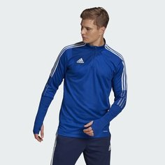 Лонгслив спортивный adidas W 3S Ft Fz Hd, размер 46/48, , синий