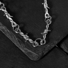 Колье ТероПром, длина 45 см, серебристый