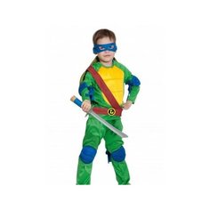 Карнавальный костюм "Ниндзя. Черепашка Леонардо", текстиль, р-р 30-32, рост 116-122 см Карнавалофф