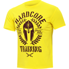 Футболка спортивная HARDCORE TRAINING, размер XXL, Желтый