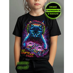 Футболка Romax Tex Базовая коллекция, размер 128-134, черный