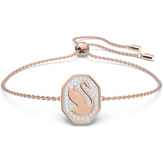 Браслет SWAROVSKI, кристаллы Swarovski, размер 24 см, розовое золото