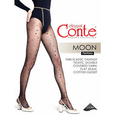 Колготки Conte elegant MOON, 30 den, размер 5XL, Grafit=Тёмно-серый