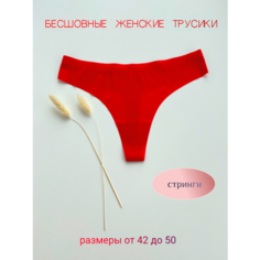 Трусы bez.shva Бесшовные трусики, размер XL, красный