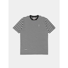 Футболка Aape Moonface Striped, размер S, черный/белый