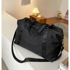 Сумка спортивная Oem, 30 л, 50х22х28 см, ручная кладь, черный