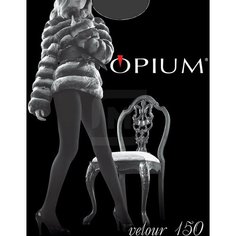 Колготки Opium серые из микрофибры 150 den, 150 den, размер 2, grafite