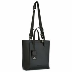 Сумка тоут BOXXY, фактура гладкая, черный