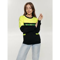 Свитшот LOVETEX.STORE, размер 54, , черный/желтый