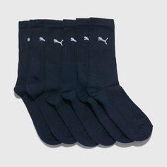 Носки PUMA, комплект, 3 пары, размер S, черный