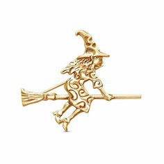 Брошь Sirius Jewelry, серебро, 925 проба, золочение, размер 3 см.