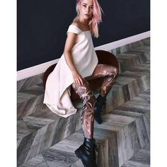 Колготки, 40 den, размер 1-4, разноцветный Stop Tattoo