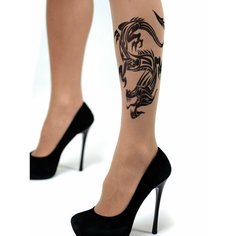 Колготки, 40 den, размер 1-4, разноцветный Stop Tattoo