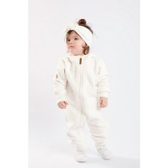 Комбинезон Toucan for Kids, открытая стопа, размер 80, экрю